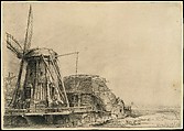The Windmill, Rembrandt (Rembrandt van Rijn) (Dutch, Leiden 1606–1669 Amsterdam), Etching, with touches of drypoint