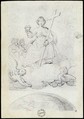 The Virgin of the Sacred Heart, Théodore Gericault (French, Rouen 1791–1824 Paris), Graphite
