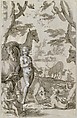 Adam in the Garden of Eden, Naming the Animals, Joachim Wtewael (Netherlandish, Utrecht 1566–1638 Utrecht), Pen and black ink, brush and gray wash, heightened with white