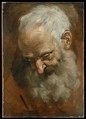 Head of a Bearded Man (Nicodemus), Giacomo Cavedone (Italian, Sassuolo 1577–1660 Bologna), Oil paint on paper