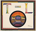 Application of Charles Henry's Chromatic Circle; Théâtre-Libre playbill of January 31, 1889, Paul Signac (French, Paris 1863–1935 Paris), Color lithograph on heavy wove paper