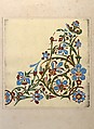 Design for a Floral Pattern, Christopher Dresser (British, Glasgow, Scotland 1834–1904 Mulhouse), Graphite, ink and gouache (bodycolor)