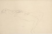 Reclining Nude, Gustav Klimt (Austrian, Baumgarten 1862–1918 Vienna), Graphite