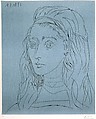 Jacqueline, Pablo Picasso (Spanish, Malaga 1881–1973 Mougins, France), Linoleum cut
