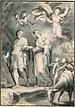 The Flight into Egypt, Jacques Stella (French, Lyons 1596–1657 Paris), Pen and brown ink, brush and gray wash, heightened with white