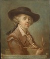 Portrait of Edouard Gautier-Dagoty, Carlo Lasinio  Italian, Mezzotint