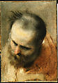 Head of a Bearded Man Looking to Lower Left (Nicodemus), Federico Barocci (Italian, Urbino ca. 1535–1612 Urbino), Brush and oil paint