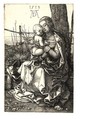 Virgin and Child Seated by a Tree, Albrecht Dürer (German, Nuremberg 1471–1528 Nuremberg), Engraving