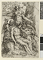 Pieta, Battista Angolo del Moro (Italian, Verona ca. 1515–ca. 1573 Murano), Etching with touches of drypoint