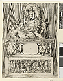 Design for the Tomb of a Youth, Angiolo Falconetto (Italian, active ca. 1555–67), Etching with drypoint and engraving, second state of five or six
