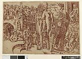 Royal Elephant (after Rosso), Antonio Fantuzzi (Italian, active France, 1537–45), Etching in red
