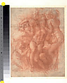 Lamentation (recto); Studies of Legs and Draperies (verso), Michelangelo Buonarroti (Italian, Caprese 1475–1564 Rome), Red chalk (recto); pen and ink (verso)