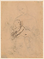 The Virgin and Child (Study for the Bridgewater Madonna; recto); Ideas for the Virgin and Child Studied from Mannequins or Lay Figures, Some Relating to the Niccolini-Cowper Madonna and Colonna Madonna (verso), Raphael (Raffaello Sanzio or Santi) Italian, Metalpoint (leadpoint?), partly reworked by the artist in pen and brown ink, on paper prepared brownish pink (recto); pen and brown ink, red chalk (verso)