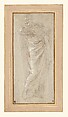 Saint Paul Rending His Garments (Study for the Sacrifice of Lystra, from the Acts of the Apostles Tapestry Series), Raphael (Raffaello Sanzio or Santi)  Italian, Metalpoint, highlighted with white gouache, on paper prepared gray-violet