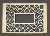 Cut-Paper Vaulting Patterns, from a Lodge Book (Bauhüttenbuch), Anonymous, German, Swabian Region, late 15th century  German, Paper on a dark brown ground