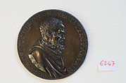 Medal of Michelangelo Buonarroti (recto), Allegory of the Blind Man (verso), Leone Leoni (Italian, Menaggio ca. 1509–1590 Milan), Silver