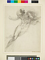 Study for God the Father, Sebastiano del Piombo (Sebastiano Luciani) (Italian, Venice (?) 1485/86–1547 Rome), Black chalk, highlighted with white chalk
