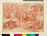 A Bacchanal of Children, Michelangelo Buonarroti (Italian, Caprese 1475–1564 Rome), Red chalk