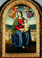 The Virgin and Child with Members of the Flagellant Confraternity of Santa Maria Novella (The Madonna della Consolazione), Perugino (Pietro di Cristoforo Vannucci)  Italian, Oil and tempera grassa on wood