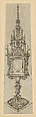 Design for a Monstrance, Wenzel von Olmütz  German, Engraving
