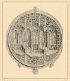 Design for a Morse, Master W with Key Netherlandish, Engraving