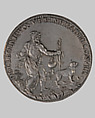 Medal of Michelangelo Buonarroti (recto), Allegory of the Blind Man (verso), Leone Leoni (Italian, Menaggio ca. 1509–1590 Milan), Silver