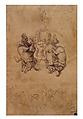 The Fall of Phaeton, Michelangelo Buonarroti (Italian, Caprese 1475–1564 Rome), Black chalk