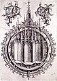 Design for a Morse, Master W with Key Netherlandish, Engraving