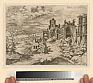 Ruins on the Palatine (1550), from the series Praecipua aliquot Romanae Antiquitatis Ruinarum Monimenta, vivis prospectibus, Hieronymus Cock (Netherlandish, Antwerp ca. 1510–1570 Antwerp), Etching