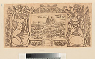 Frame of Venus Frustrated, Antonio Fantuzzi (Italian, active France, 1537–45), Etching printed in brown
