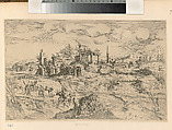 Landscape with Ruins, Girolamo Porro (Italian, 1520–1604), Etching