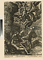 The Resurrection, Johannes van Doetecum I (Netherlandish, 1528/32–1605), Etching and engraving from two plates printed on two sheets of paper