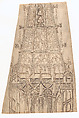 Fragment of the Openwork Spire, West Tower, Ulm Minster (Drawing B), Bernard Winkler, Pen and black ink, over blind ruling with stylus, guided by compass and straightedge, on parchment