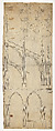 Cross Section of the Northern Half of the Choir and Flying Buttresses of the Cathedral of Saint Vitus (Veitsdom), Prague, Peter Parler, Pen and black ink, over blind ruling with stylus, guided by compass and straightedge, on parchment