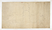 Profile (Template Outline) of the Vaulting Shafts, North Tower, Stephansdom (Saint Stephen’s Cathedral), Vienna, Lorenz Spenning (or workshop), Pen and dark brown ink on paper