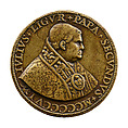 Commemorative Medal with the Portrait of Pope Julius II (obverse); Bramante's Project for Saint Peter's Basilica(reverse), Caradosso (Cristoforo Caradosso Foppa), Copper alloy (cast)