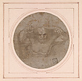 Allegorical Personification of an Earthquake (Il Terremoto) (Study for Saint Paul in Prison, from the Acts of the Apostles Tapestry Series), Raphael (Raffaello Sanzio or Santi)  Italian, Metalpoint, highlighted with white gouache, on paper prepared gray