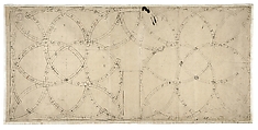 Vaulting Plan for the Chapel of Saint Catherine, Strasbourg Cathedral, with Instructions for the Assemblage of the Vaulting, Bernard Nonnemacher, Pen and brown ink over red chalk and charcoal underdrawing
