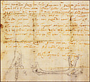 Letter to Pietro Urbano (20 August 1519) with sketch of a bird (recto and verso), Michelangelo Buonarroti (Italian, Caprese 1475–1564 Rome), Black chalk (drawing), pen and brown ink (recto); pen and brown ink (verso)