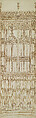 Elevation of One Bay of Bishop Fox’s Chantry in Winchester Cathedral, Humpfrey Coke , and, Pen and brown ink, over partial blind ruling with stylus, guided by straightedge, on paper