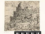 The Fall of the Tower of Babel, Cornelis Anthonisz (Netherlandish, ca. 1505–1553), Etching