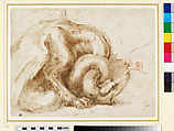 Dragon and other Sketches (recto); Various Sketches of Eyes and Head Profiles
(verso), Michelangelo Buonarroti (Italian, Caprese 1475–1564 Rome), Pen and brown ink over black chalk (recto); red chalk and traces of black chalk (verso)