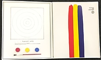 Target, Jasper Johns (American, born Augusta, Georgia, 1930), Offset lithograph with collage, in white plastic book case with the exhibition catalogue "Technics And Creativity"