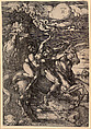 The Abduction on a Unicorn, Albrecht Dürer (German, Nuremberg 1471–1528 Nuremberg), Etching