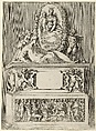 Design for the Tomb of a Youth, Angiolo Falconetto (Italian, active ca. 1555–67), Etching with drypoint and engraving, second state of five or six