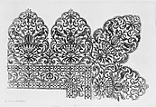 Vari disegni di merletti (page 9r), Bartolomeo Danieli (Italian, active Bologna and Siena 1610–1643), Etching