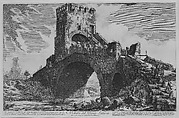 View of the Ponte Salario, from "Vedute di Roma" (Views of Rome), part I, Giovanni Battista Piranesi Italian, Etching; third state of five (Hind)