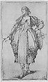 Gardener with a Basket on her Arm, from Hortulanae series, Jacques Bellange (French, Bassigny (?) ca. 1575–1616 Nancy), Etching and engraving