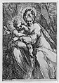 Madonna with a Rose, Jacques Bellange (French, Bassigny (?) ca. 1575–1616 Nancy), Etching