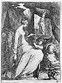 Virgin and Child with an Angel, Jacques Bellange (French, Bassigny (?) ca. 1575–1616 Nancy), Etching with stippling and engraving